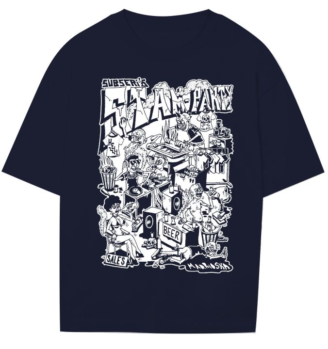 T-Shirt Pria STAM PARTY lengan pendek