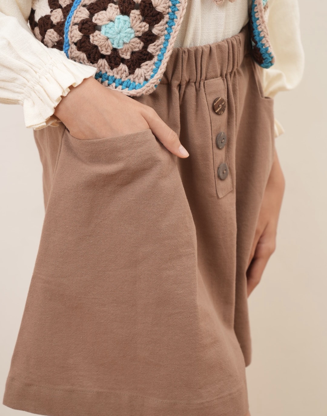 Mira Skirt - Brown